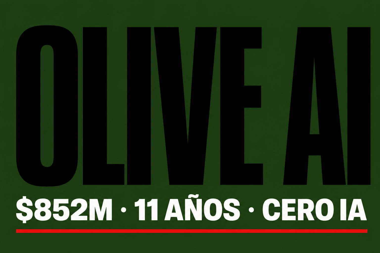 Olive AI: 852 millones de dólares, 11 años y una IA que era humanos