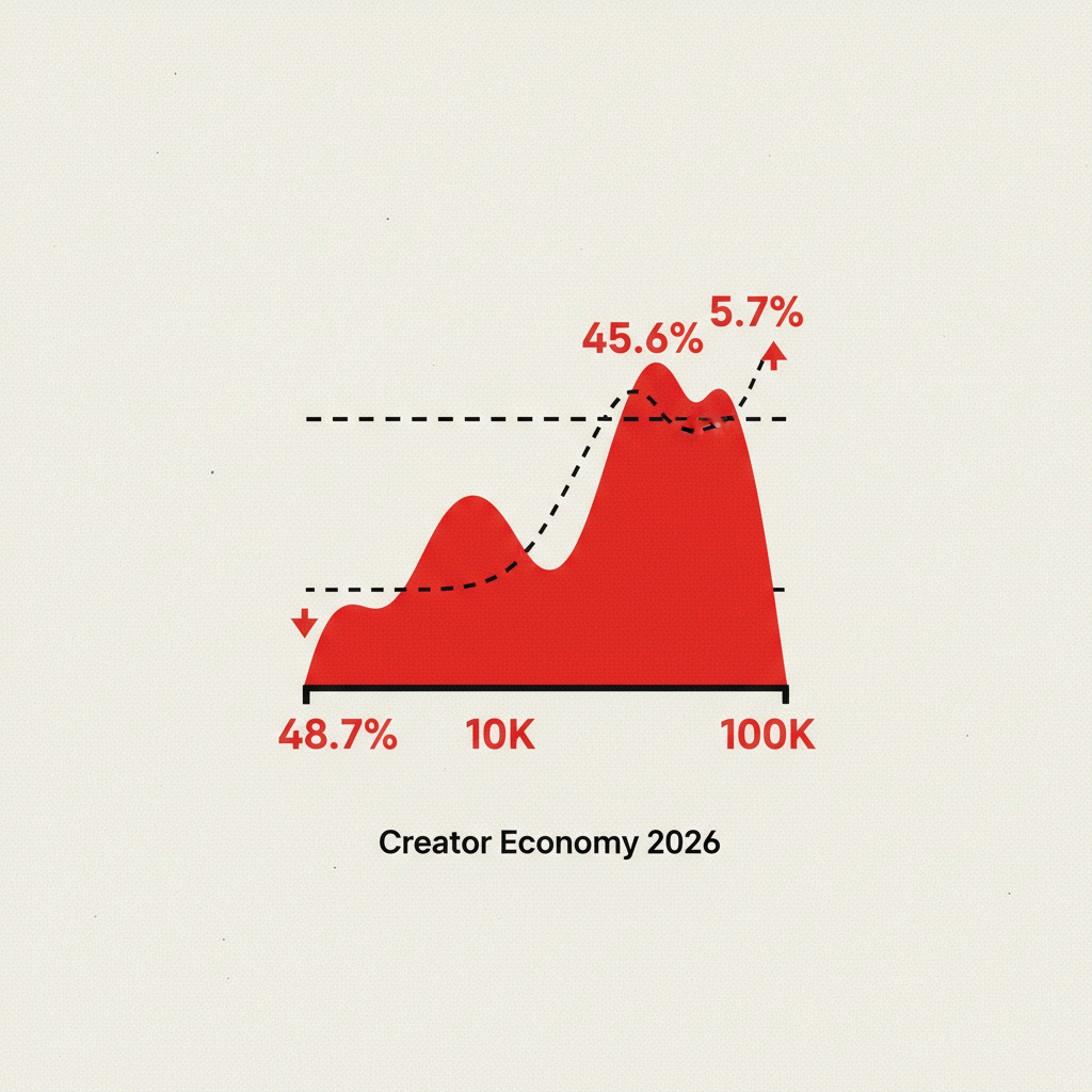 Creator middle class: la realidad del 45,6% que gana entre 10K y 100K al año